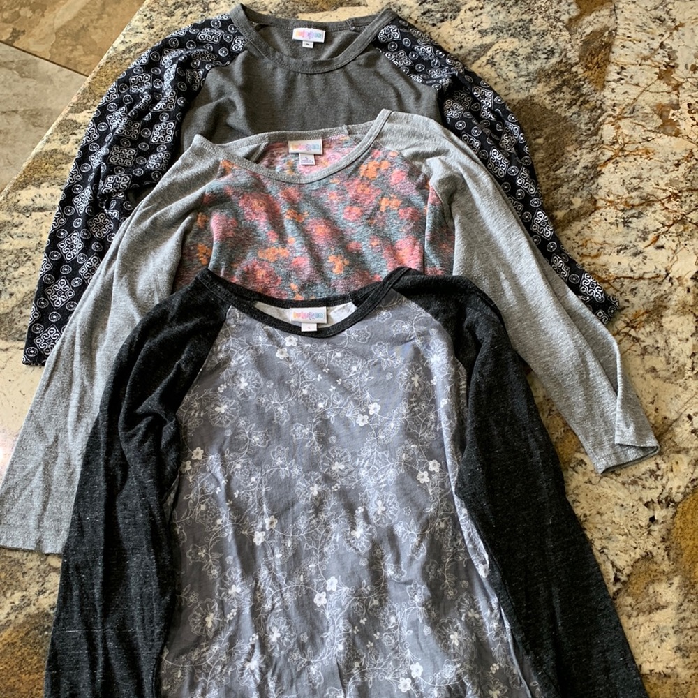 LuLaRoe Randy- set of three tops size small